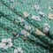 1 Yard Cotton Poplin Fabric Green Floral and Geometric - La Fortuna de lo Memorable Print